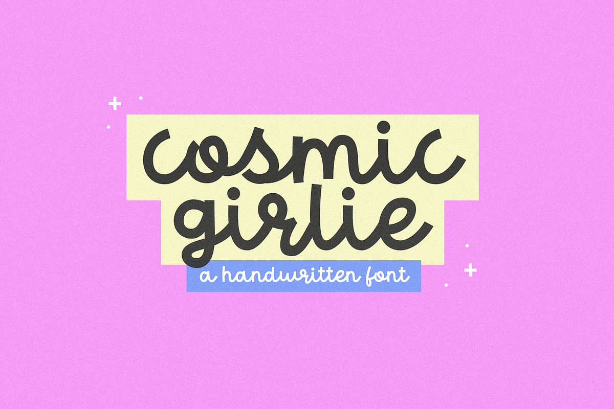 Cosmic Girlie | Cute Trendy Font, a Script Font by KA Designs (Photo 1 of 11)