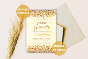 Baby Shower Invitation Template, an Invitation Template by SimoDigitalArt (Thumbnail 2 of 9)