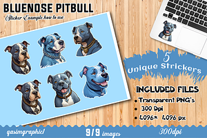 Cute Kawaii PitBull Dog Printable St