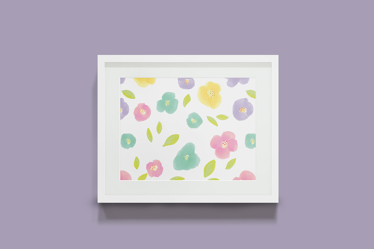 Watercolor Florals Pattern, a Pattern Graphic by Ariel Tyndell Design (Photo 4 of 5)