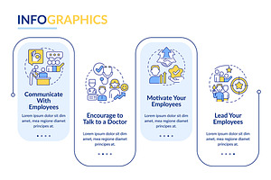 Lead employees tips infographic, a Templates & Theme by IMG Visuals