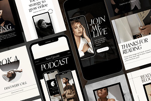 Instagram Templates Black Luxe Coach