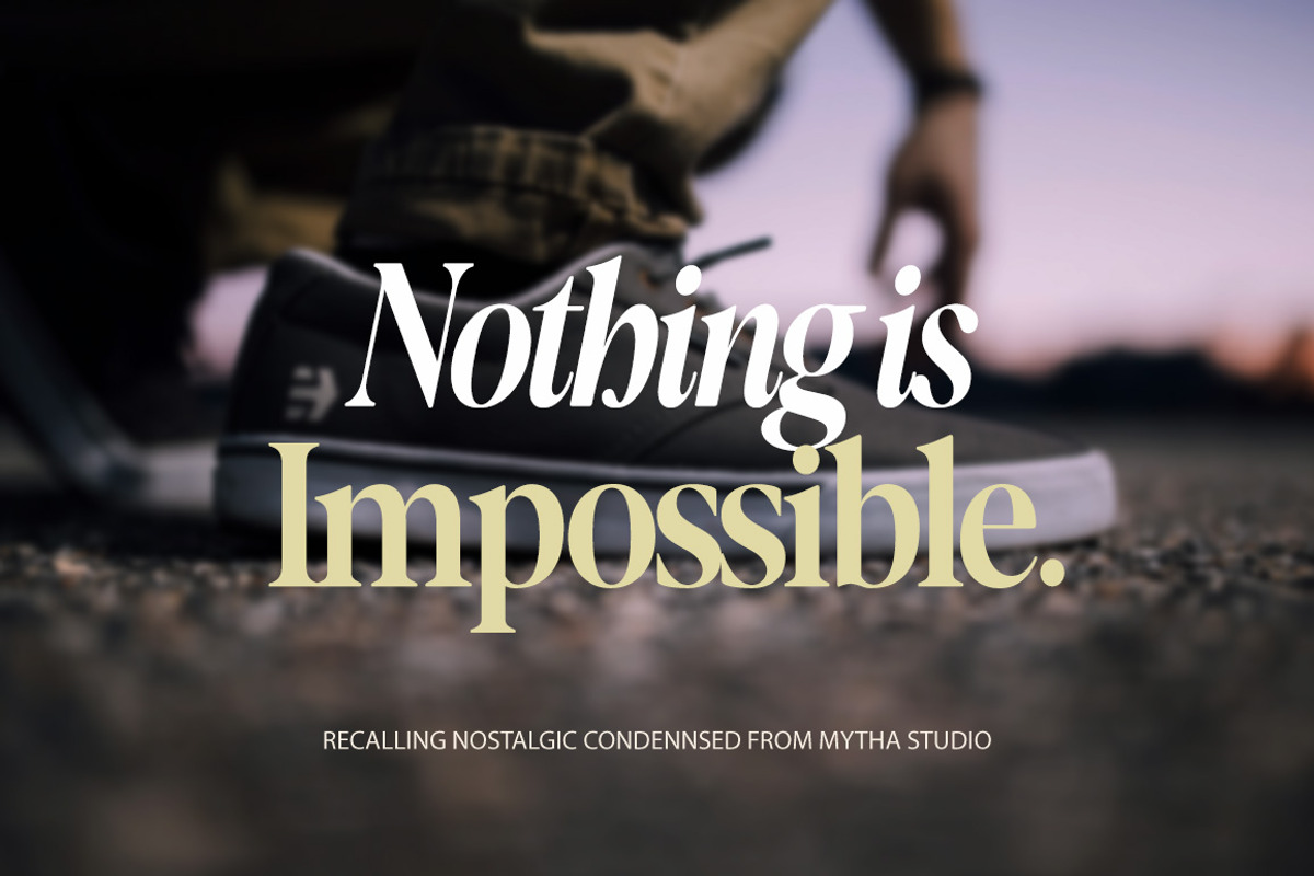 Recalling Nostalgic Font, a Serif Font by Mytha Studio (Photo 6 of 14)