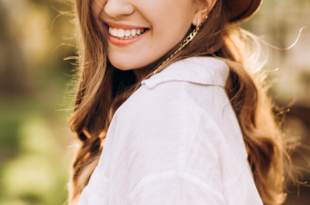 Cute portrait of a girl with smile