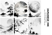 Japanese Ink, a Decorative Illustration by Digital Art Creations (Thumbnail 3 of 8)