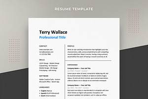 Hired Resume Template CV