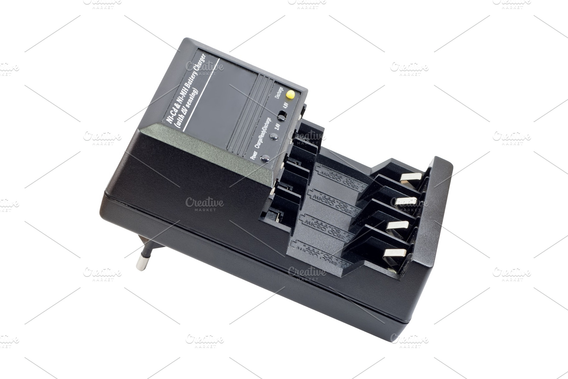 Battery charger featuring charger, battery, and charge, a Technology Photo by Leonid Andronov