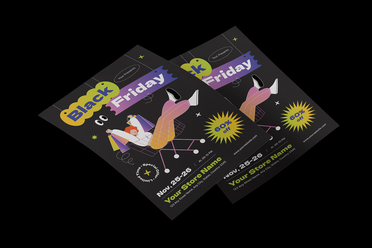 Creative Black Friday Flyer, a Flyer Template by Neermana (Photo 3 of 4)