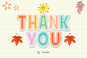 AUTUMN ART - Stitched Display Font, a Sans Serif Font by KiddoGlyphs Studio (Thumbnail 3 of 3)