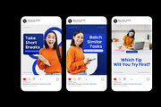 Productivity Instagram Carousel, a Social Media Template by Neermana (Thumbnail 4 of 4)