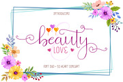 Beauty and Love - Font Duo + Extra, a Script Font by PutraCetol Studio (Thumbnail 1 of 12)