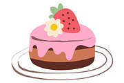 Hand painted bakery set featuring a, a Food Illustration by okskukuruza (Thumbnail 2 of 3)