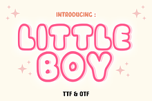 Little Boy - Baby Font Types