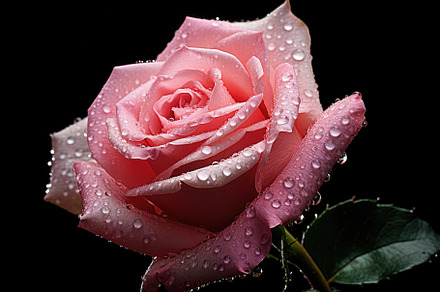 Beautiful pink rose on a black backg, a Photo by Iftikhar Alam