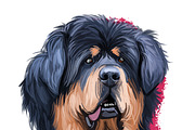 Mastiffs and Pugs 34 PSD Dogs Set, an Animal Illustration by Dneprstock (Thumbnail 8 of 15)