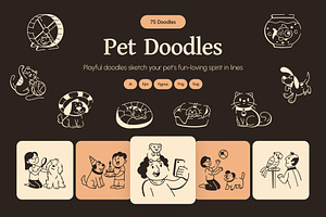 Pet Icon Art Set, an Outline Icon by Vectors Market