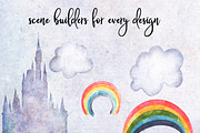 UNICORNS WATERCOLOR DESIGN KIT, an Animal Illustration by Wooly Pronto (Thumbnail 5 of 7)