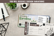 Barcelona Trip Reveal Gift Ticket, a Templates & Theme by Snapybiz (Thumbnail 2 of 10)