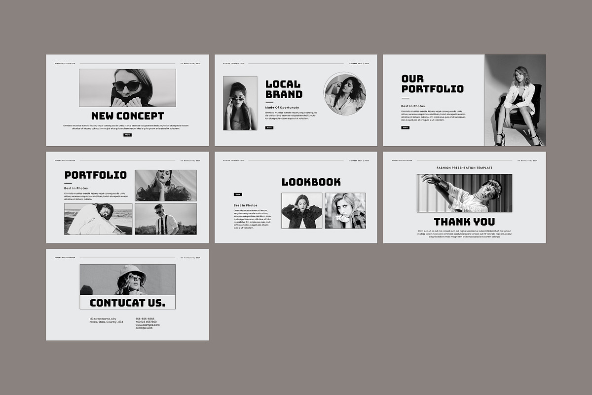 Athena Fashion Presentation Template, a Templates & Theme by evgenystudio (Photo 7 of 8)