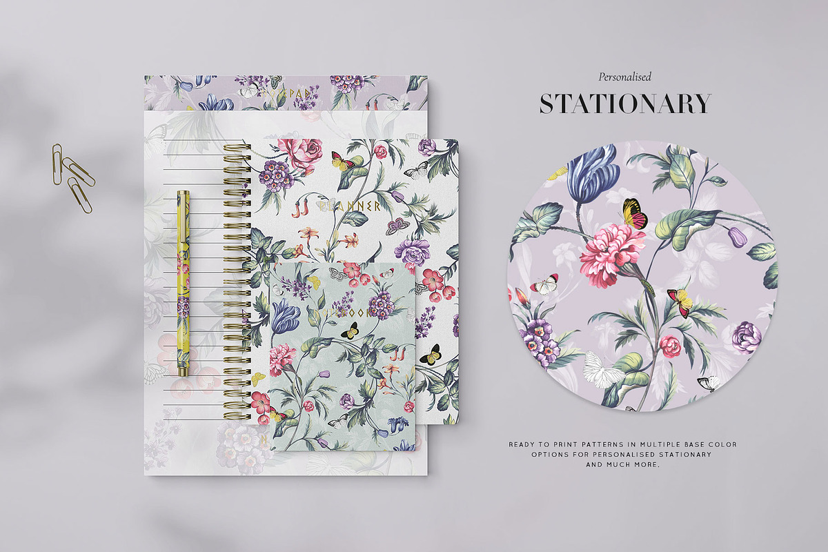 Jali Florals, Painted Watercolours!, a Pattern Graphic by Pink Linen (Photo 8 of 9)