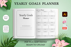 Editable Yearly Goals Planner