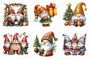 Christmas Gnome Clipart Bundle, an Illustration by SinaCreation (Thumbnail 3 of 7)