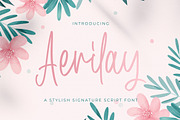 Aerilay - Handwritten Font, a Script Font by StringLabs (Thumbnail 1 of 10)
