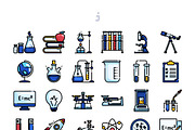 Science Icon set, an Outline Icon by Just Icon (Thumbnail 2 of 3)