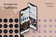 Instagram Highlight Icons Girl Power, a Social Media Template by iosey (Thumbnail 1 of 3)