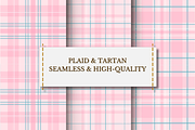 Pink Plaid Tartan Pattern, a Pattern Graphic by wind mill (Thumbnail 1 of 2)