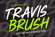 Travis Brush Font, a Handwritten Font by Morisco (Thumbnail 1 of 6)