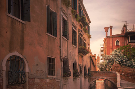 Venice cityscape, canal and bridge, an Architecture Photo by Stefano Orazzini