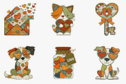 Watercolor Cute Valentine Clipart, an Illustration by CreationArt (Thumbnail 5 of 5)