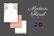 Modern Floral Wedding Suite, an Invitation Template by Prixel Creative (Thumbnail 5 of 5)
