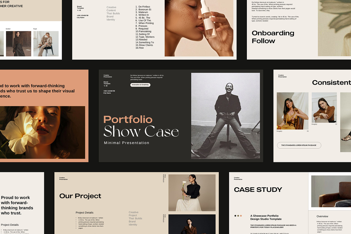 Portfolio Showcase Template, a Presentation Template by slidestock55 (Photo 5 of 12)