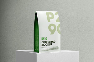 Coffee Pouch Bag Mockup