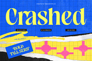 Crashed Bold Tall Serif, a Serif Font by timelesstype.co (Thumbnail 1 of 15)