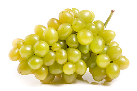 bunch of green grapes isolated on, a Food & Drink Photo by NataPhoto