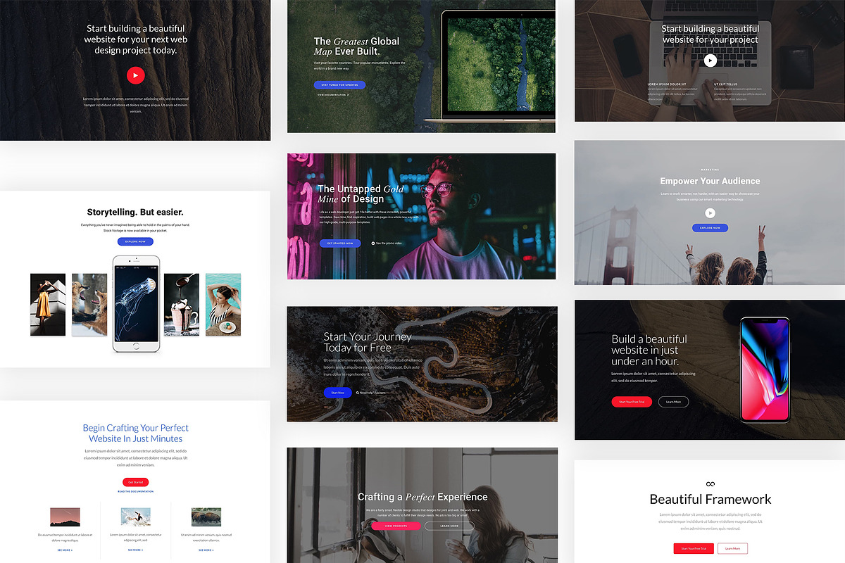 HUGE Elementor Headers Bundle, a Websites & App Template by Elementor Market (Photo 4 of 6)