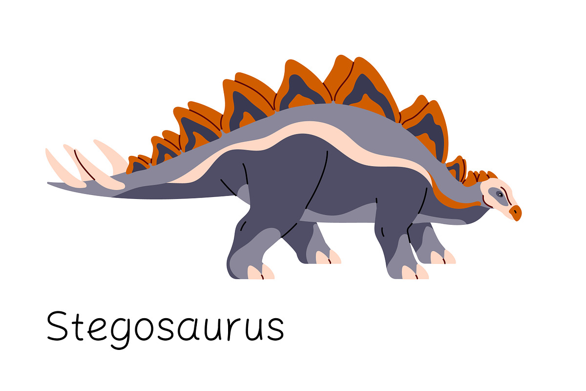 Dinosaurs, big ancient animals set, an Animal Illustration by PaperTrident (Photo 12 of 19)