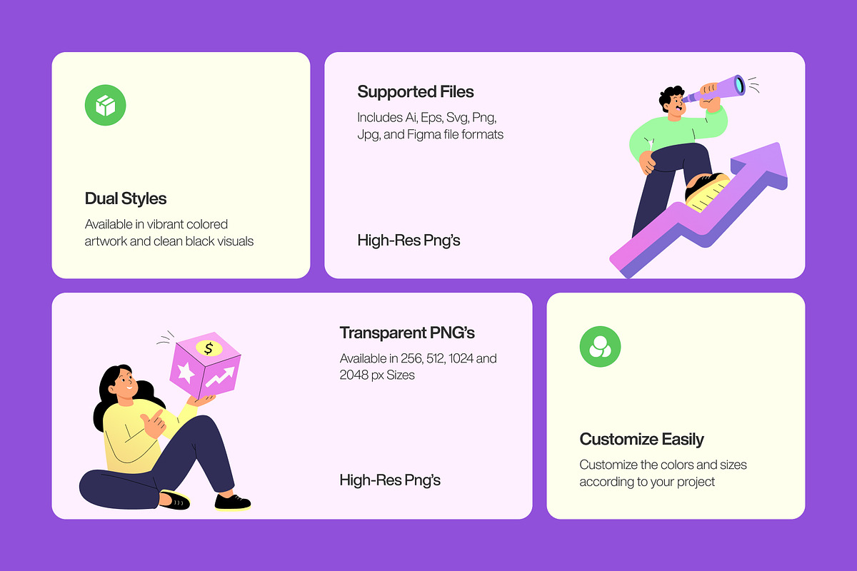 45 Success Flat Illustrations, a Person Illustration by Prosymbols (Photo 2 of 10)