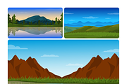 Flat River Background Vectors, a Duotone Icon by Brickclay (Thumbnail 10 of 10)