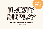 Twisty Display Font Duo, a Font by Haps Space (Thumbnail 1 of 8)