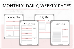 Planner Templates Canva - Blush