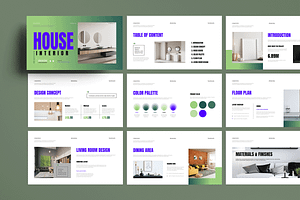 House Interior Presentation Template, a Presentation Template by MightyDesign
