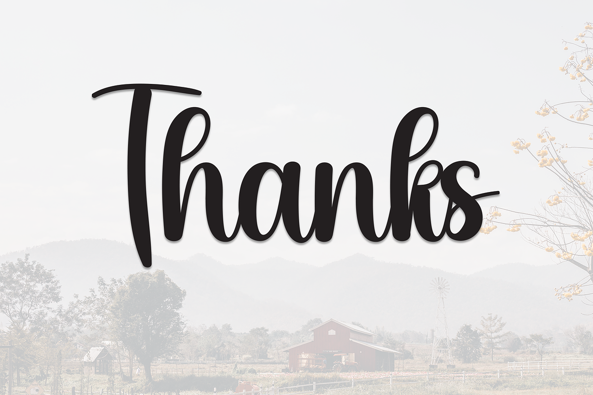 Farmhouse | Script Font, a Handwritten Font by Scratchones (Photo 9 of 9)