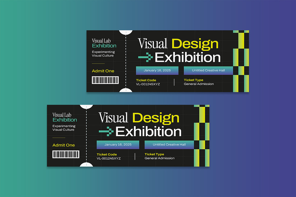 Visual Lab - Ticket Event, a Card Template by StreaksideStd (Photo 3 of 3)