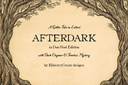 Afterdark vintage font duo, a Handwritten Font by BilberryCreates (Thumbnail 2 of 11)