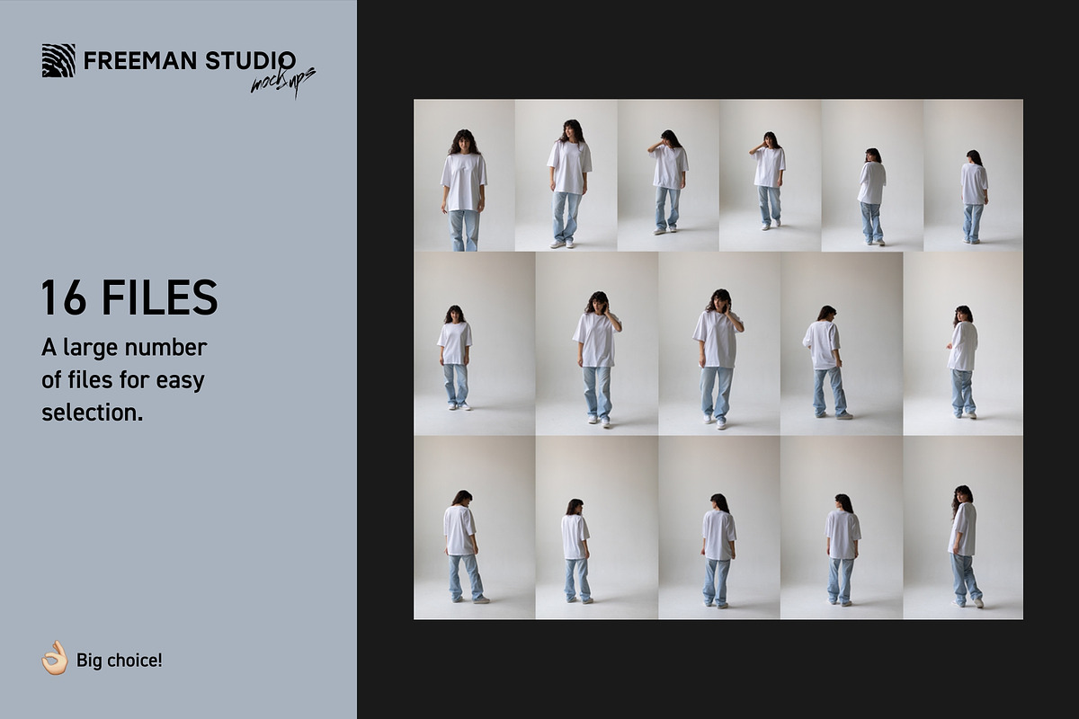 T-Shirt Mock-Up Set, a Shirt Mockup by Freeman Studio (Photo 2 of 13)