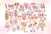Valentine at School Clipart Bundle, an Education Illustration by Huxmay (Thumbnail 4 of 7)